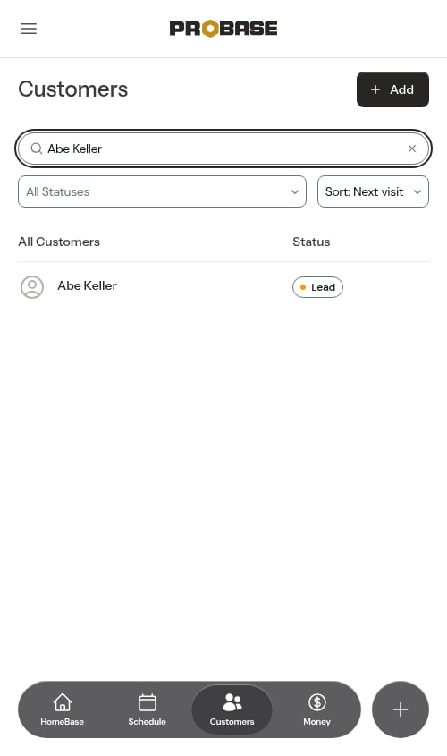 Finding a customer by their full name