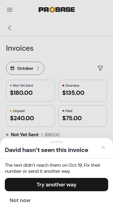 An undelivered invoice explained