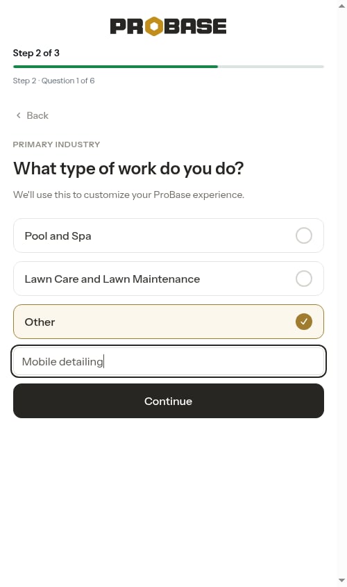 Other industry reveals a text box