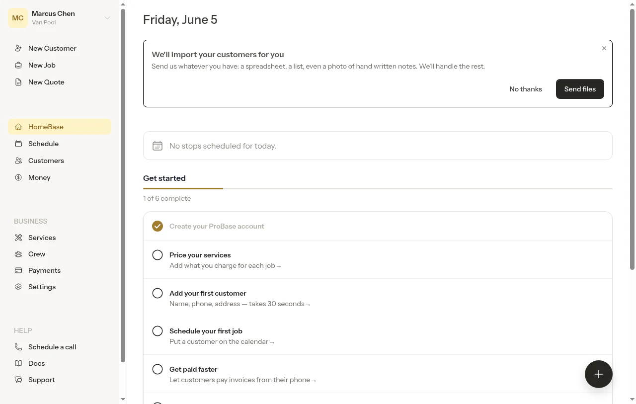 Sidebar sections on desktop