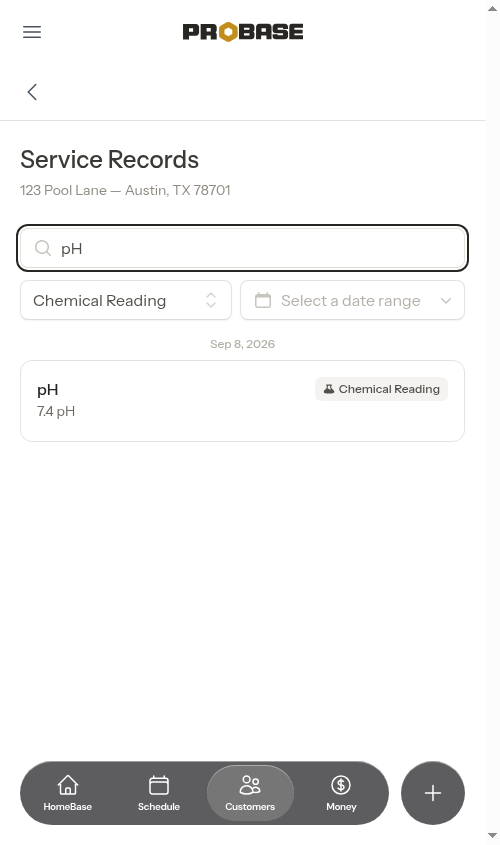 Combined type and search