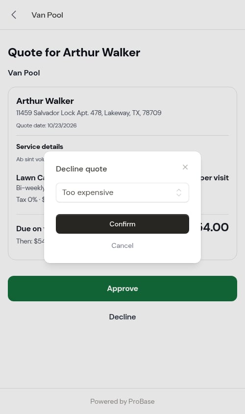 The decline options