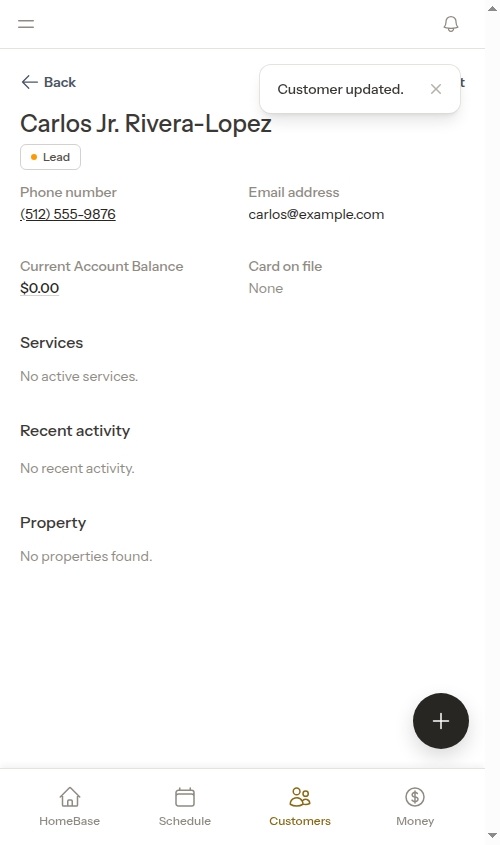 After save on show page