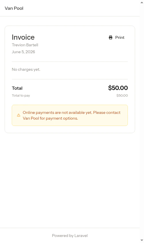 Stripe not connected message