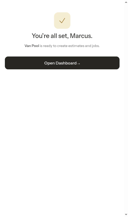 You're all set — Other industry