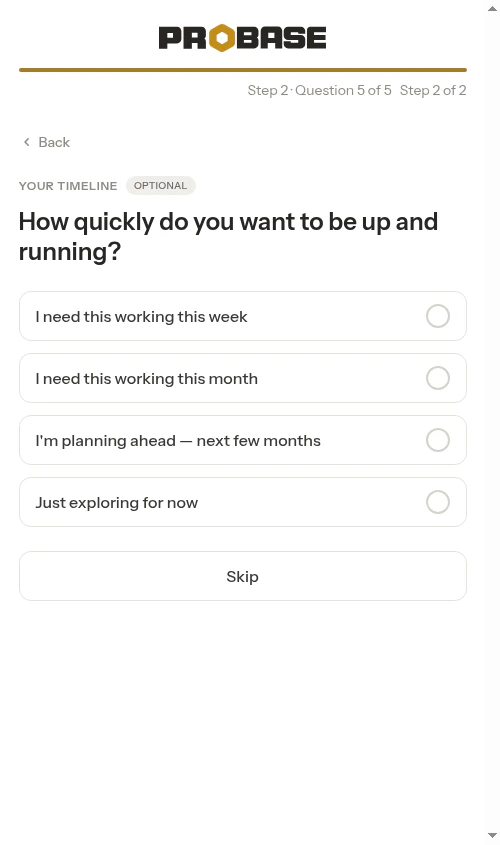 Timeline question