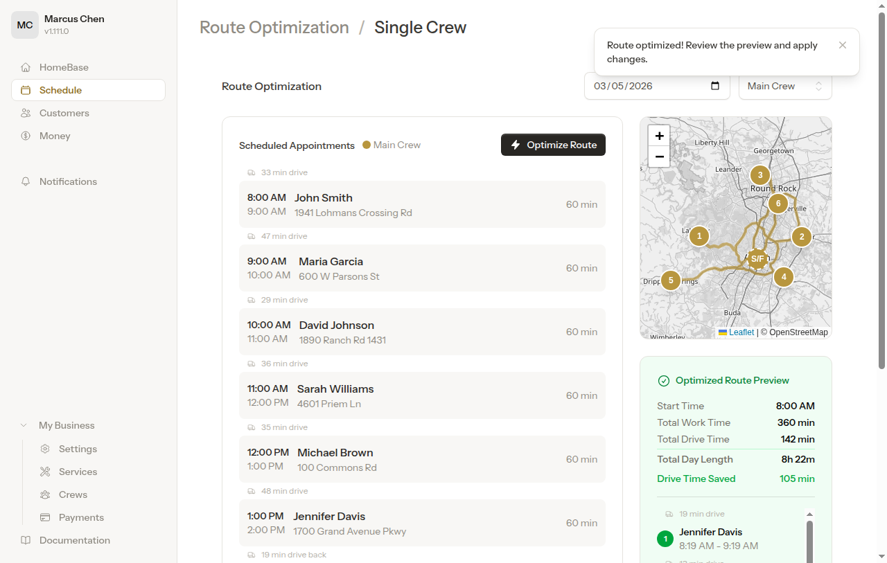 Optimization preview