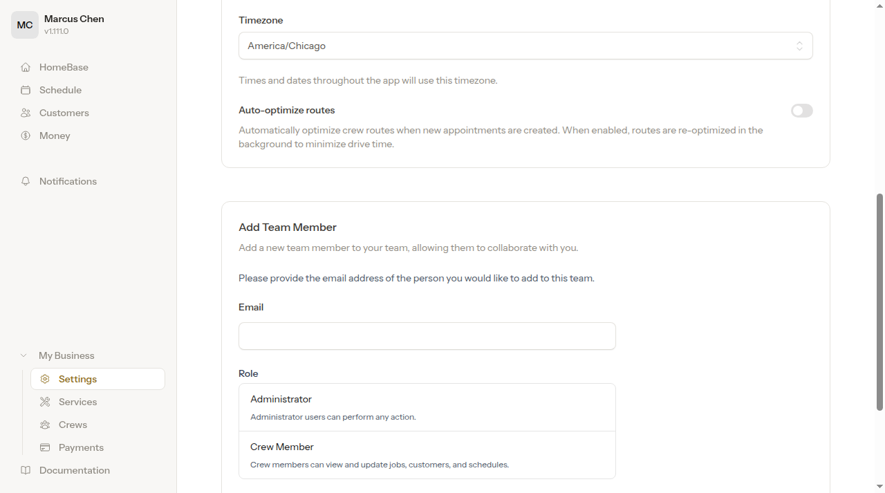 Auto-optimize routes off