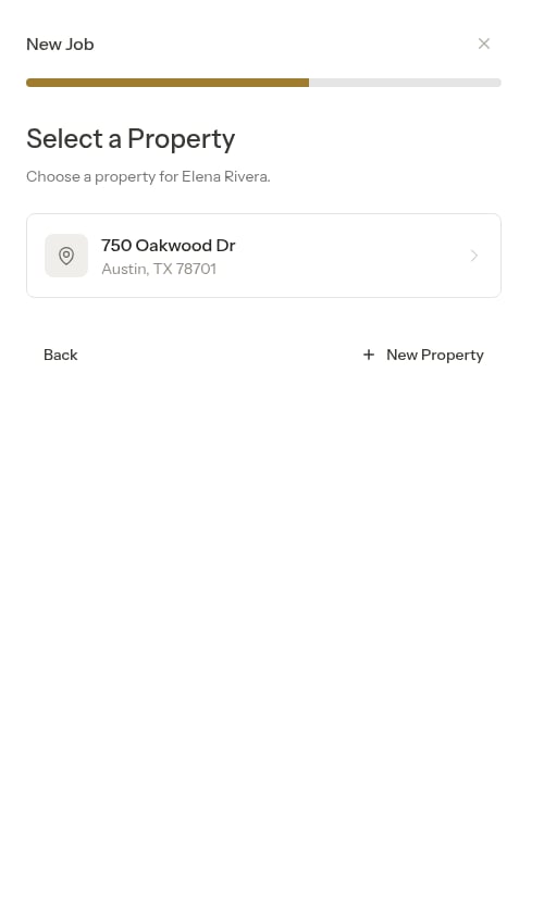 Property step