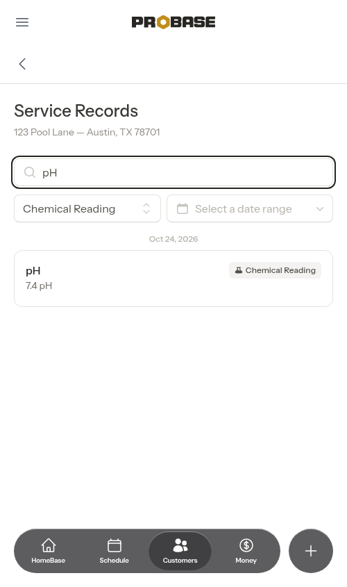 Combined type and search