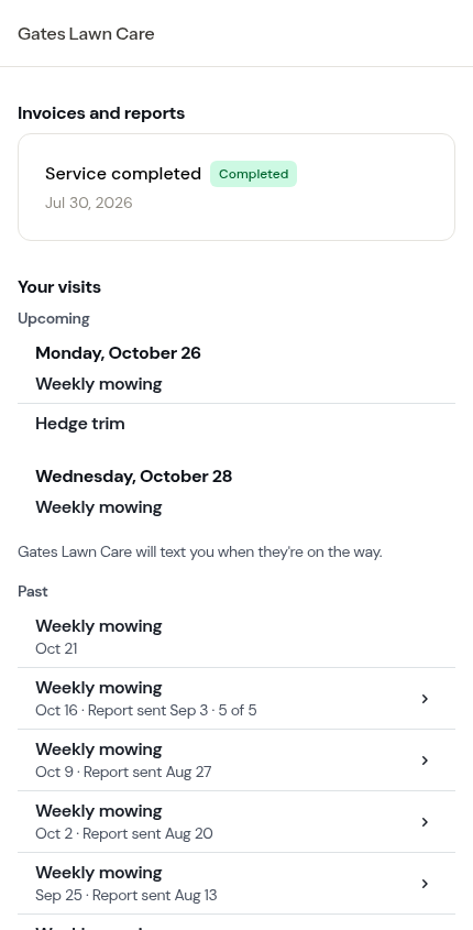 Your visits expanded