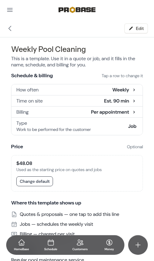 Show page job type