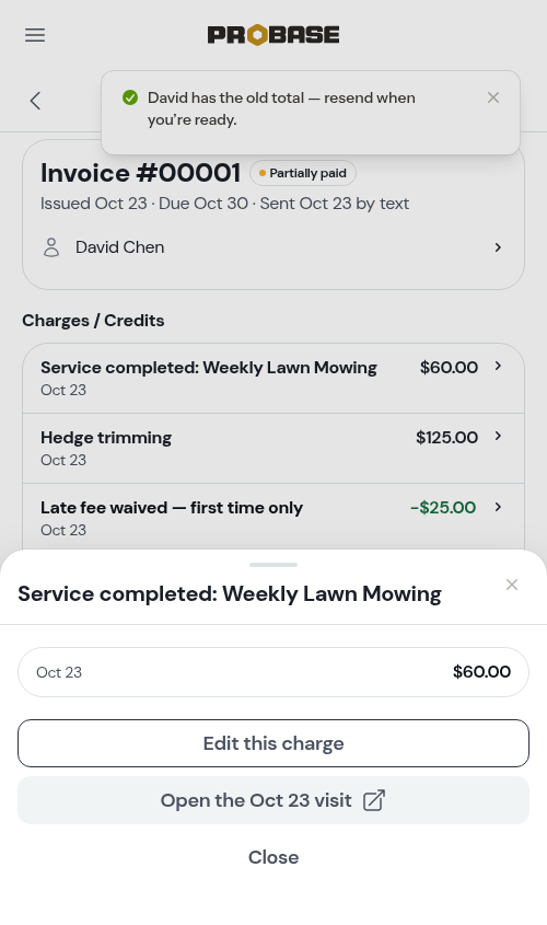 A credit-covered charge still offers Edit this charge