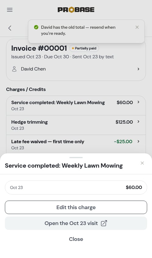 A credit-covered charge still offers Edit this charge