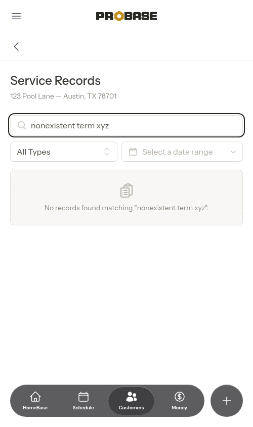 No search results