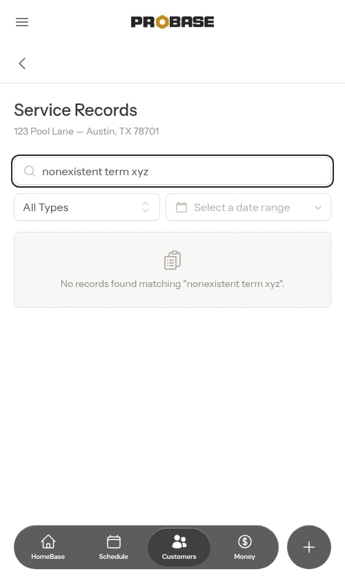 No search results