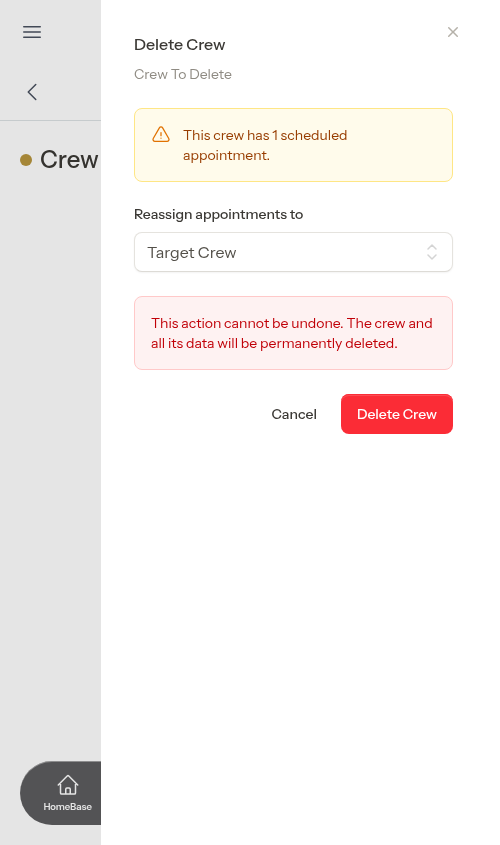 Reassign appointments on delete