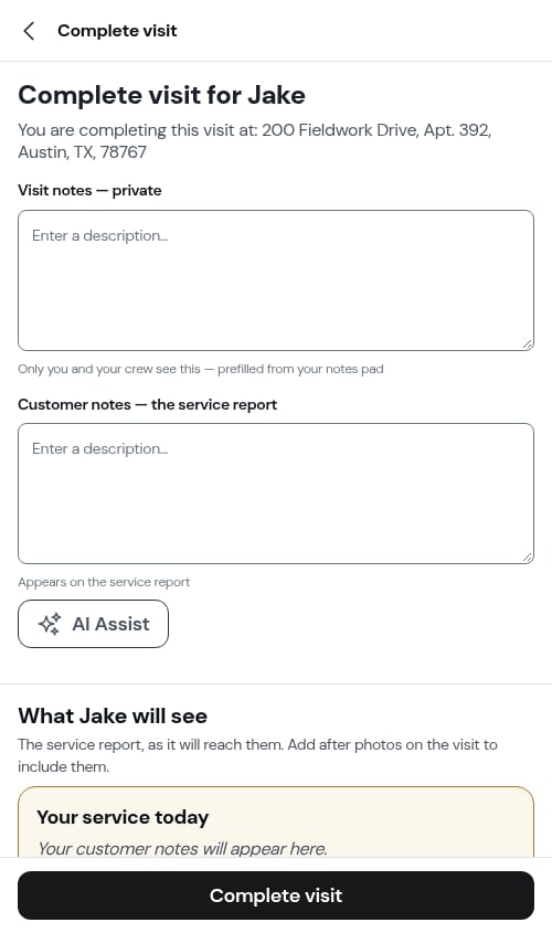 A cancelled job — no scheduling step