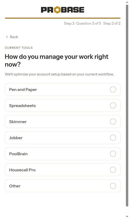 Current tools question