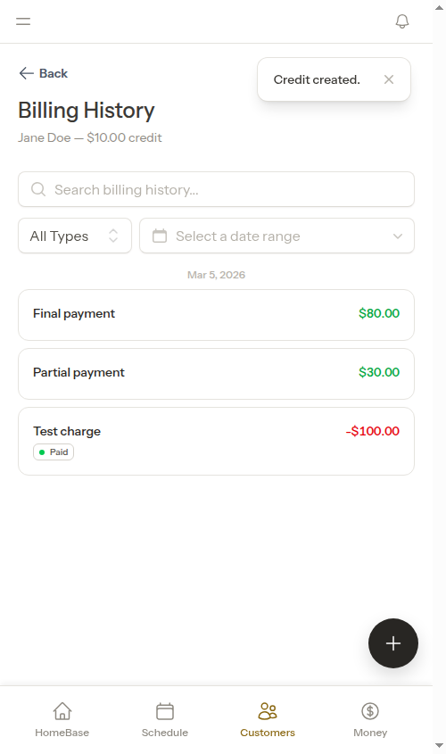 Charge paid after full coverage