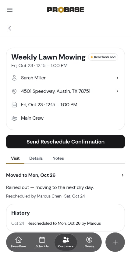 The Moved to lead on a rescheduled visit