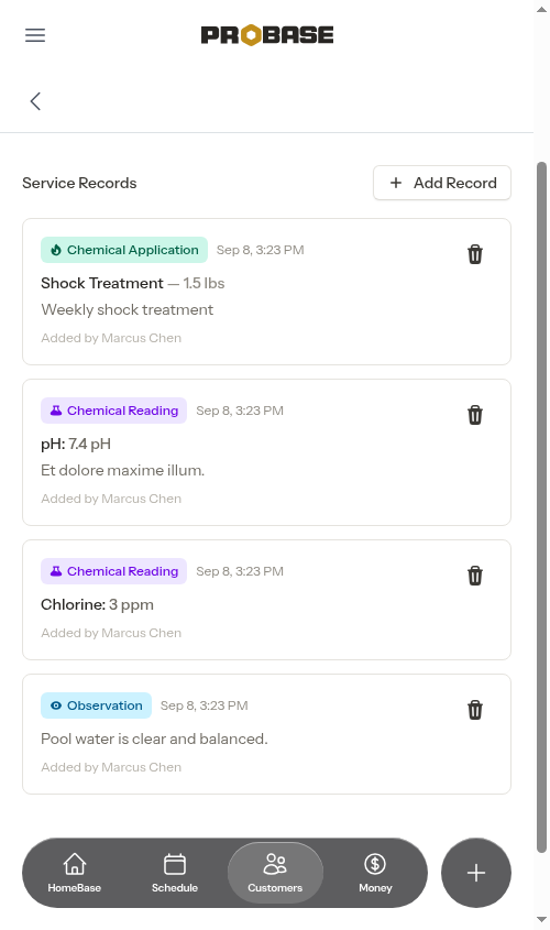 Multiple entries on appointment
