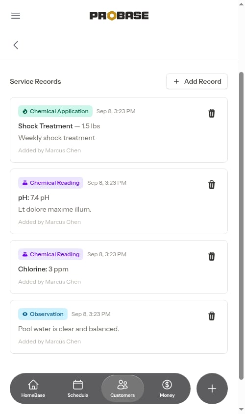 Multiple entries on appointment