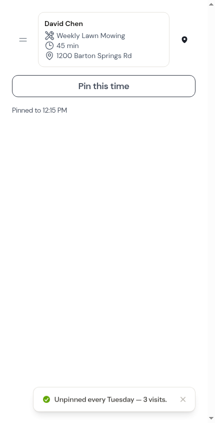 The unpinned confirmation