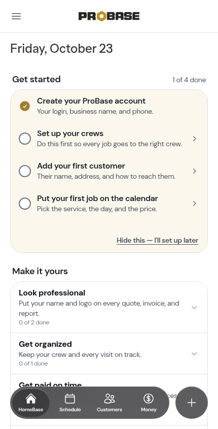 The four-step checklist for a business with crews