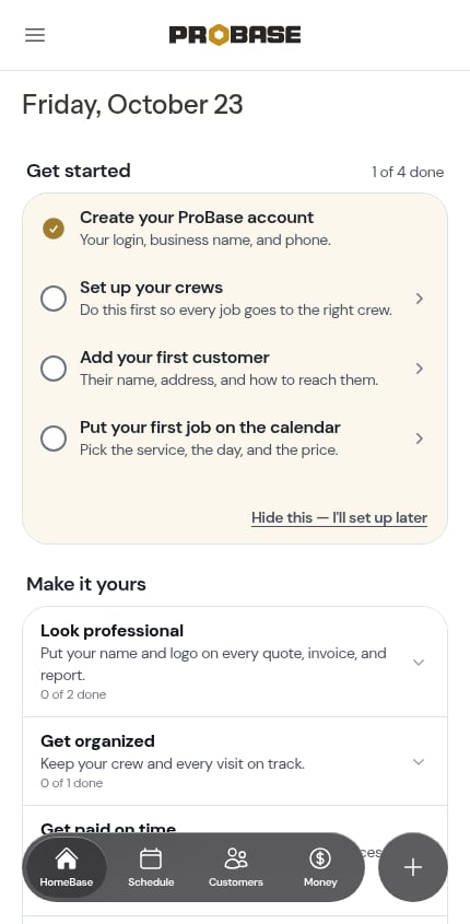 The four-step checklist for a business with crews
