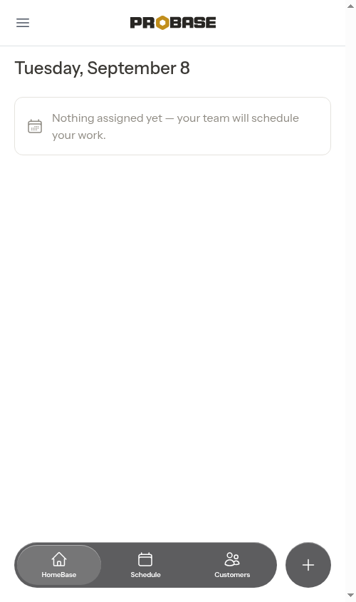 The new member's dashboard
