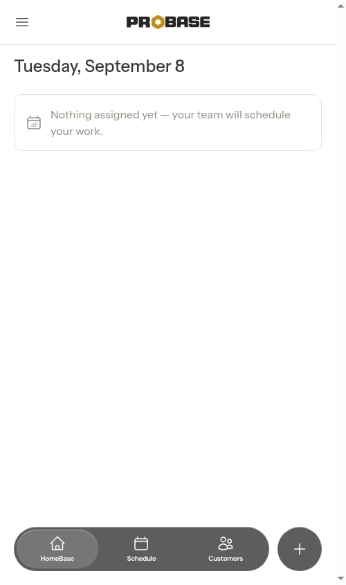 The new member's dashboard