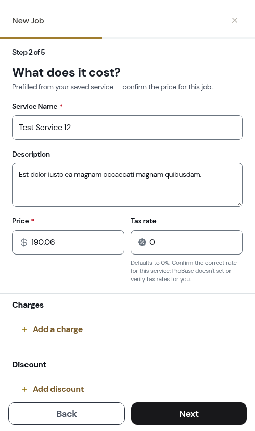 The pricing question opening at the top