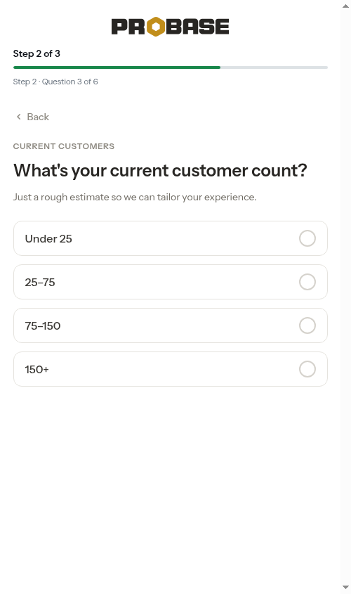 Customer count question