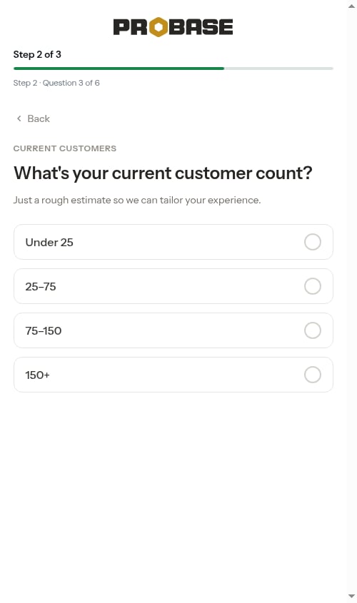 Customer count question