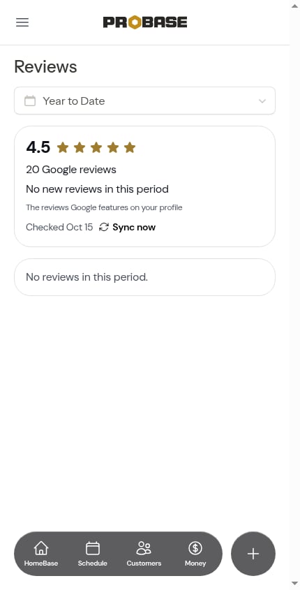 Sync now on the summary card