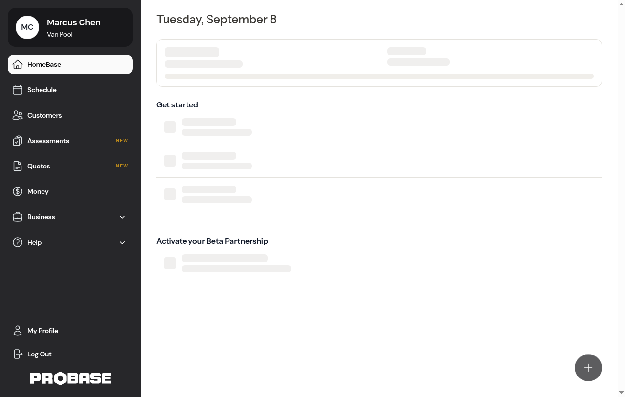 Help group in the desktop sidebar