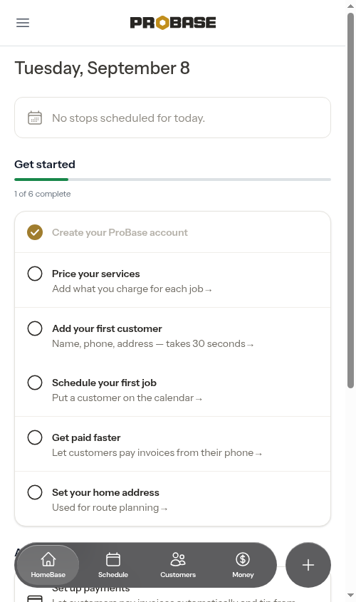 Install the app in action needed