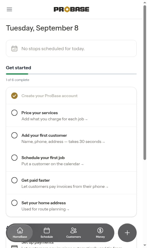 Install the app in action needed