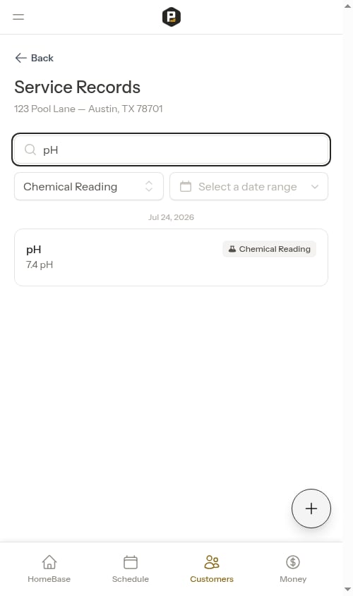 Combined type and search