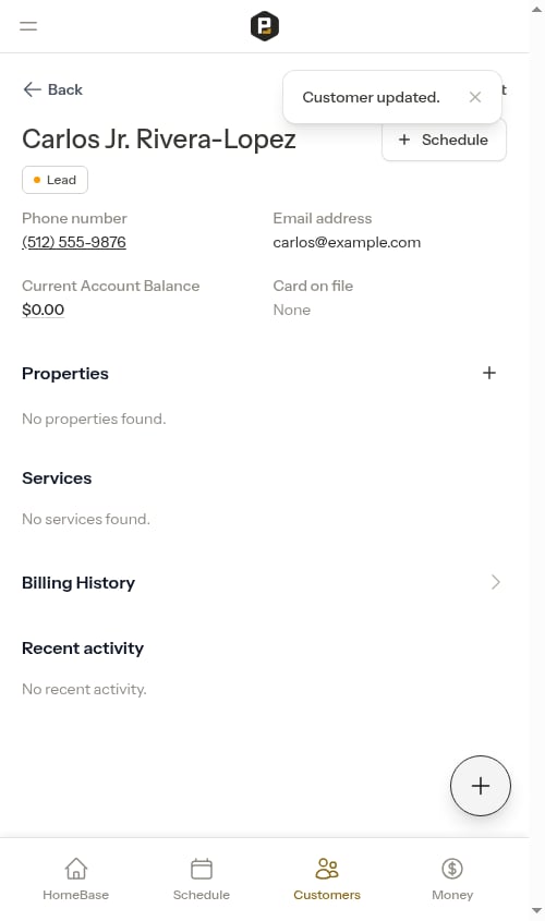 After save on show page