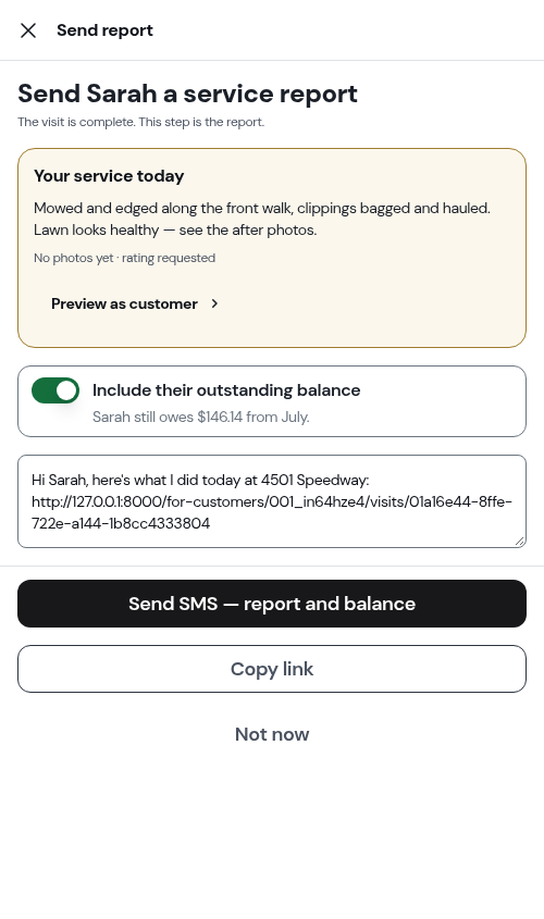 The outstanding-balance form of the switch