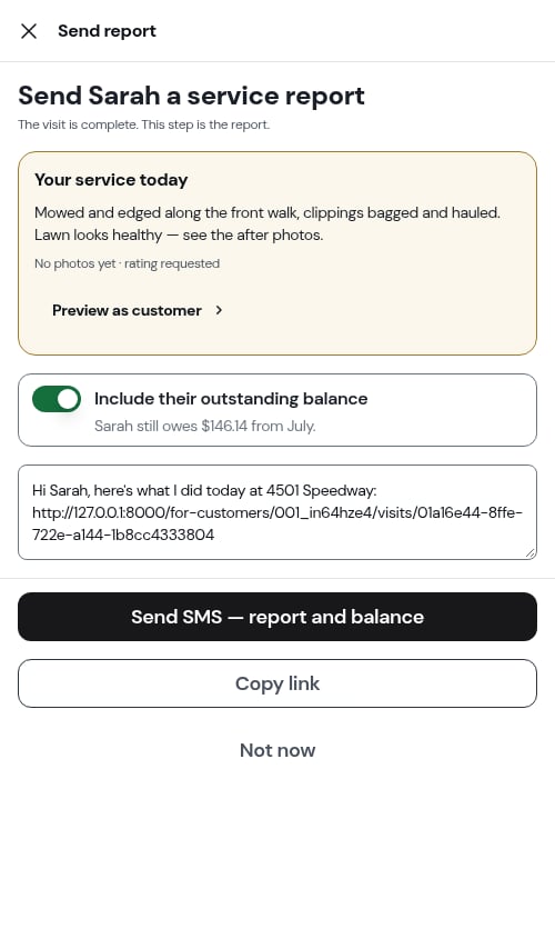 The outstanding-balance form of the switch