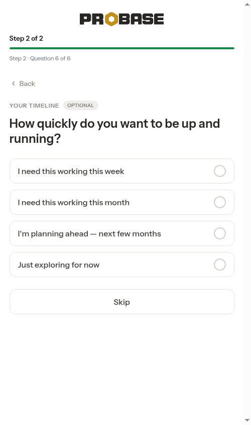 Timeline question