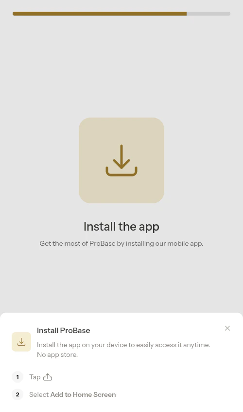 iOS install instructions