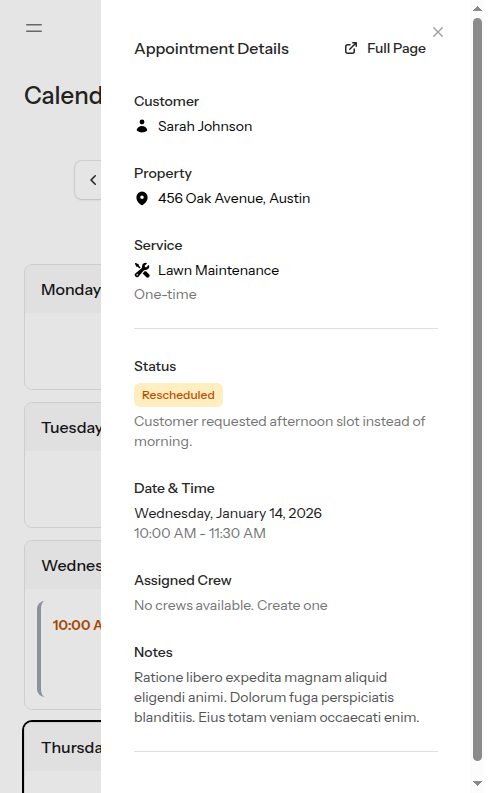 Original now rescheduled