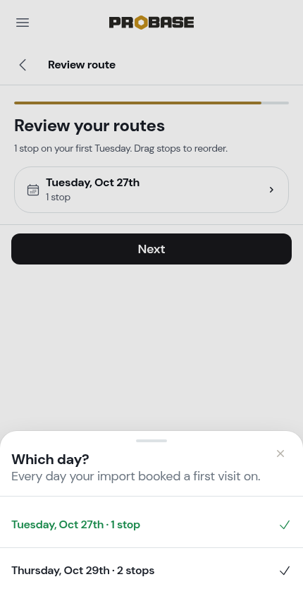 Picking a day