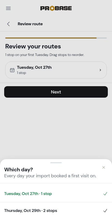 Picking a day