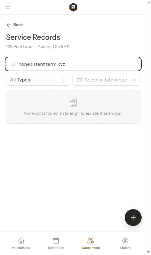 No search results