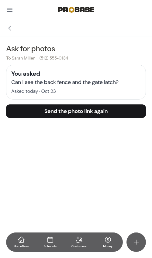 The re-send surface